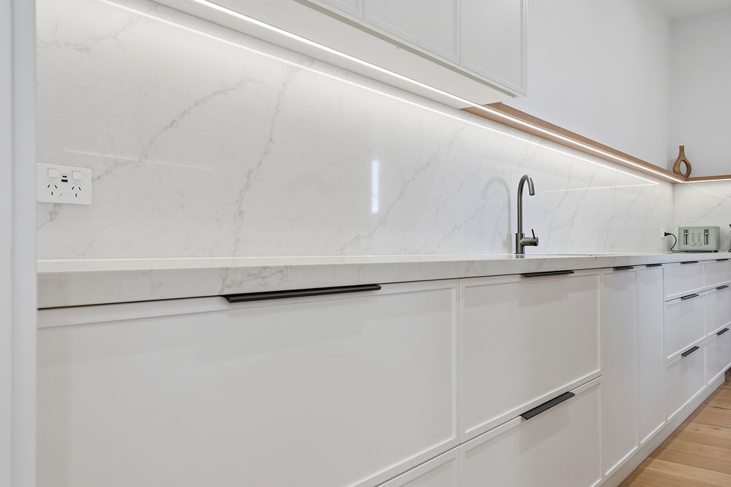 Scullery with black hardware